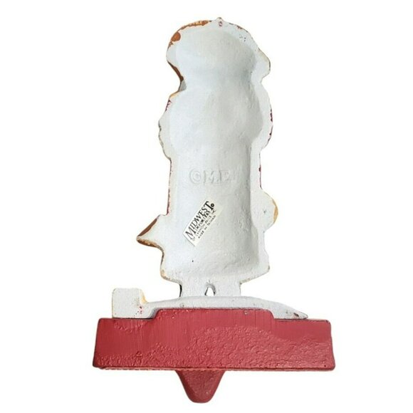 VTG Mary Engelbreit Cast Iron Christmas Stocking Hanger Lion Lamb PEACE 0N EARTH - Picture 7 of 13